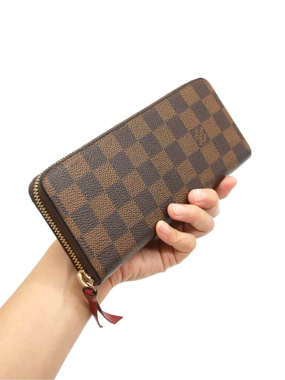 🍓LV Clemence Damier Ebene Wallet CA1116